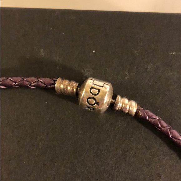 Pandora Braided Leather 5inch Necklace 
